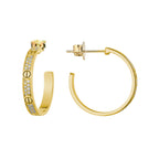 Arracada Inspirada Cartier 1:1 Amor con Circonias, Plata .925 con Baño de Oro 18k