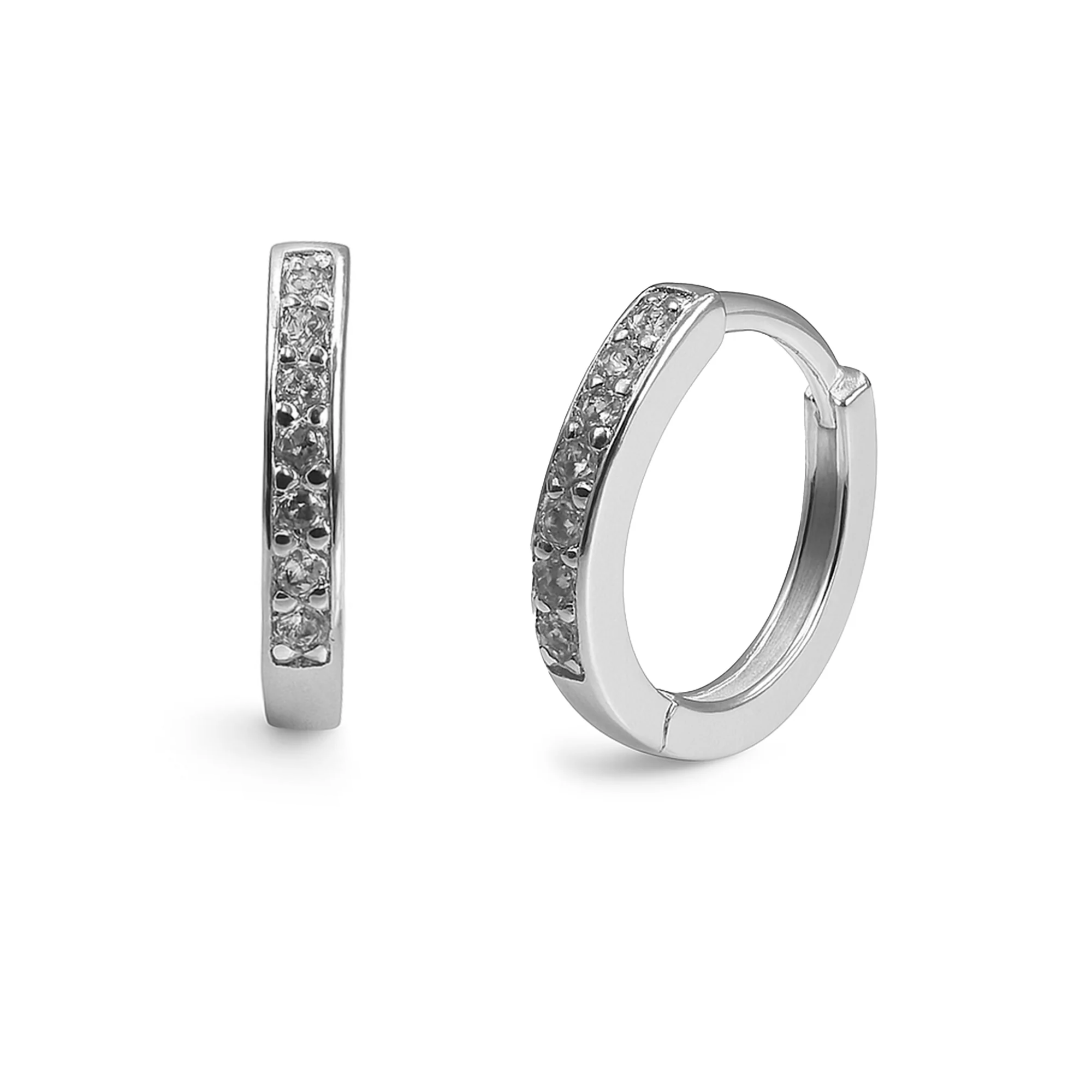 Huggies Chica Linea de Circonias Plata .925