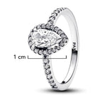 Anillo Pan 1:1 Circonia Semilla con Micro Circonias, Plata .925