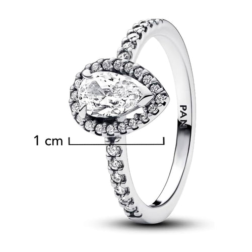 Anillo Pan 1:1 Circonia Semilla con Micro Circonias, Plata .925