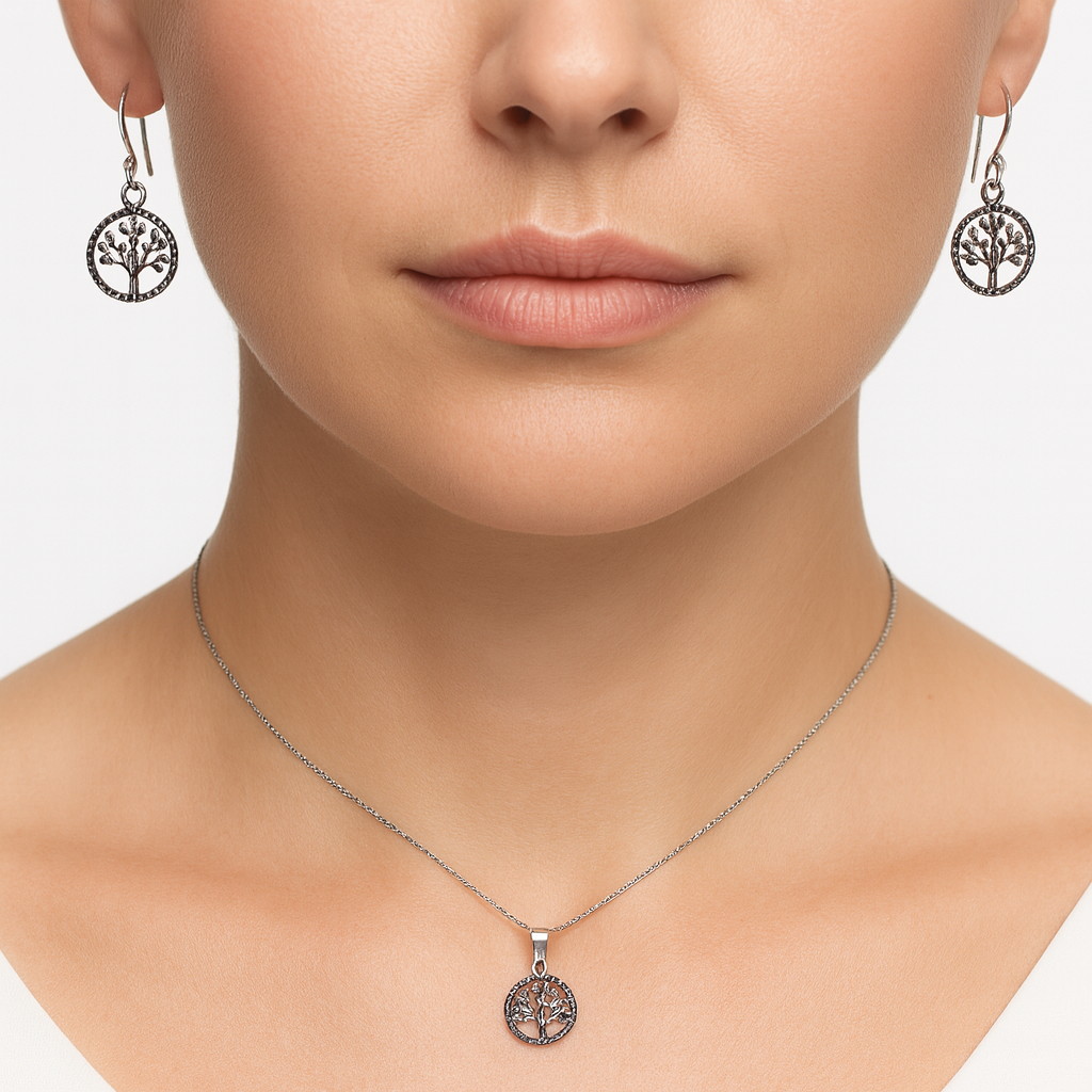 Set árbol de la vida Plata .925