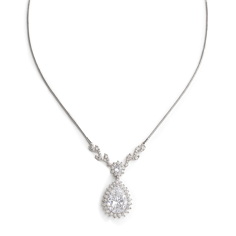 COLLAR CIRCONIA PLATA .925