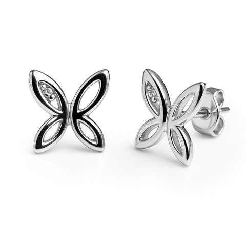 Broquel mariposa Plata .925