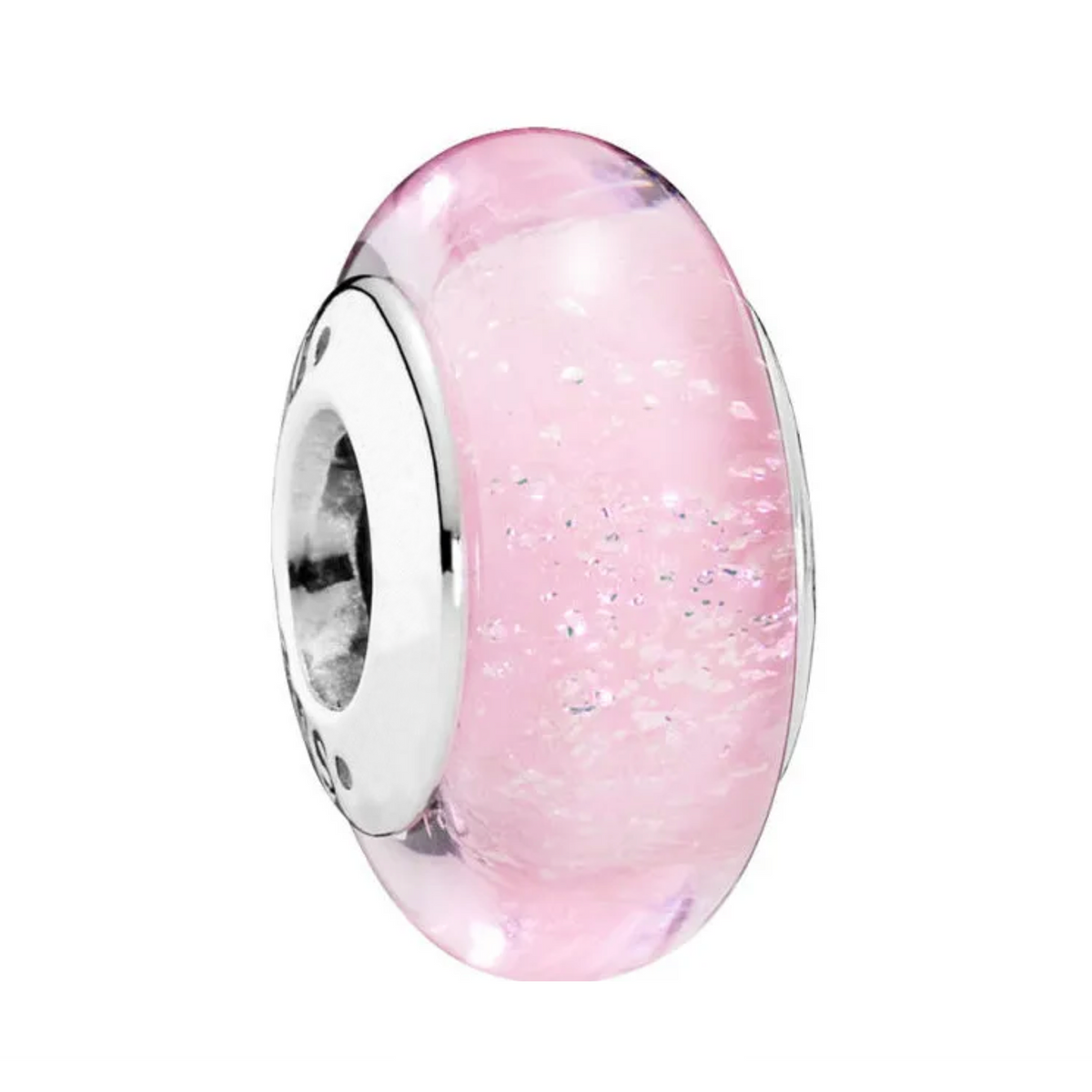 Charm Inspirado Pan 1:1 de Cristal Murano Princesa Rapunzel Plata .925