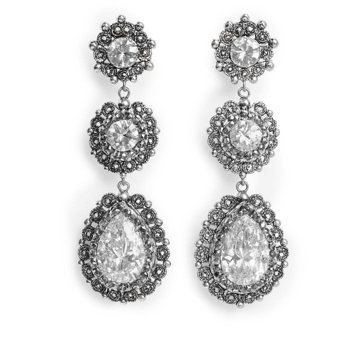 Arete filigrana Plata .925