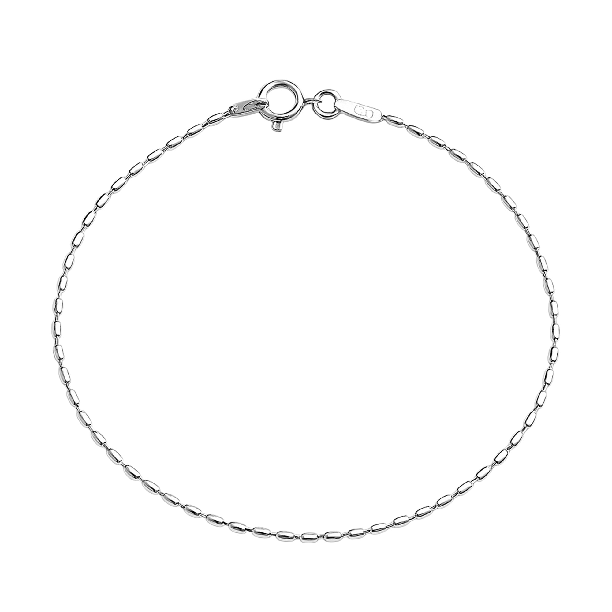 Pulsera Estilo Arroz Plata .925