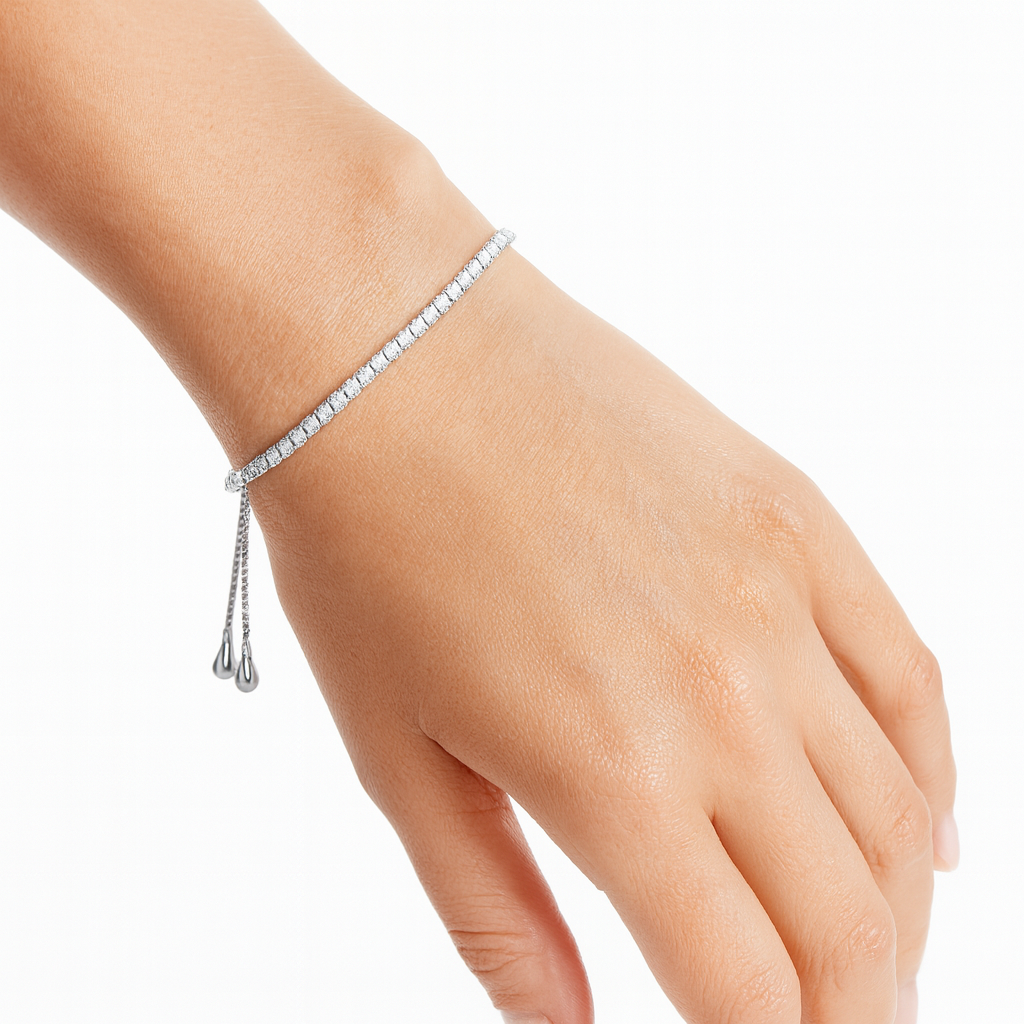 Pulsera circonia Plata .925