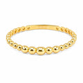 Anillo Medias Bolitas Oro 10K