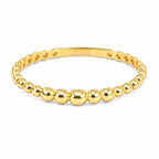 Anillo Medias Bolitas Oro 10K