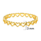 Anillo Silueta de Corazones Oro 10K