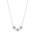Collar Inspirado Van C con Micro Circonias Plata .925 con Baño de Rodio