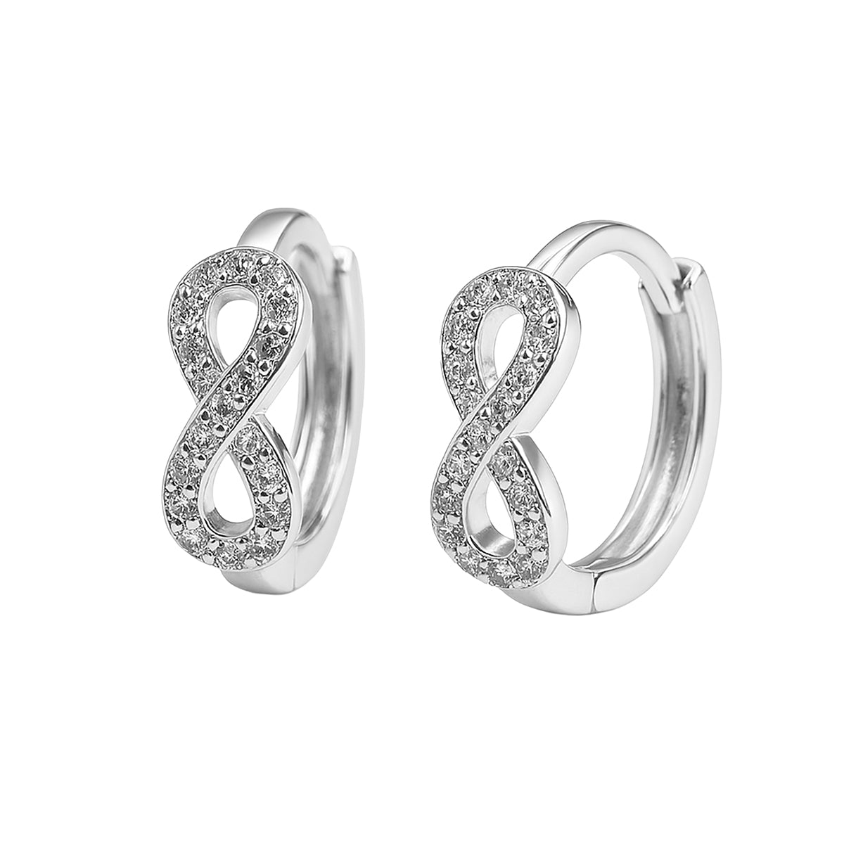 Huggies Infinito con Micro Circonias Plata .925