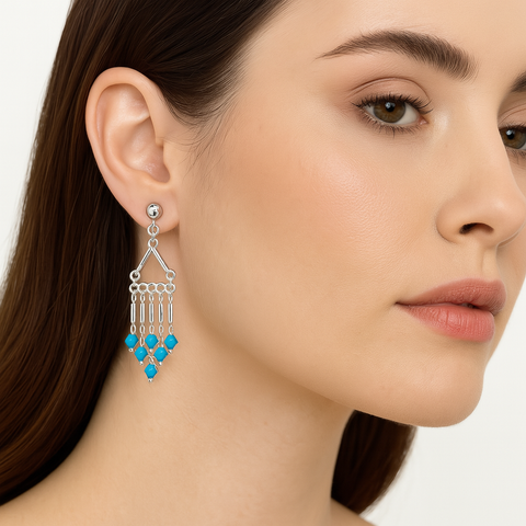 Arete largo Plata .925