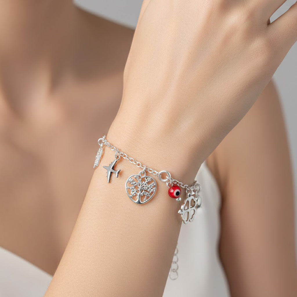 Pulsera Dijes de los 12 Deseos Plata .925