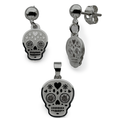 57 - Set calavera Plata .925