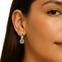 Huggies Corazon Colgante con Micro Circonias Plata .925