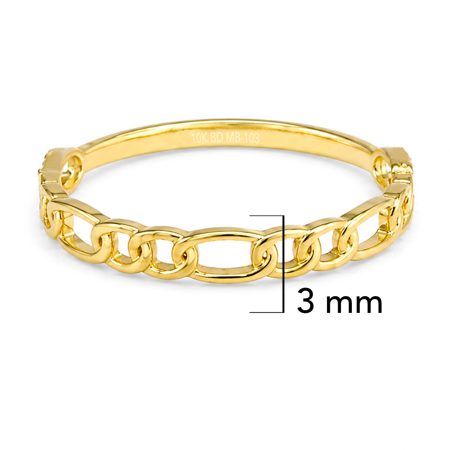 Anillo Cartier Eslabon 2X1 Oro 10K