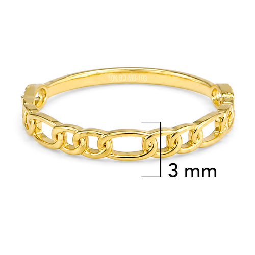 Anillo Cartier Eslabon 2X1 Oro 10K
