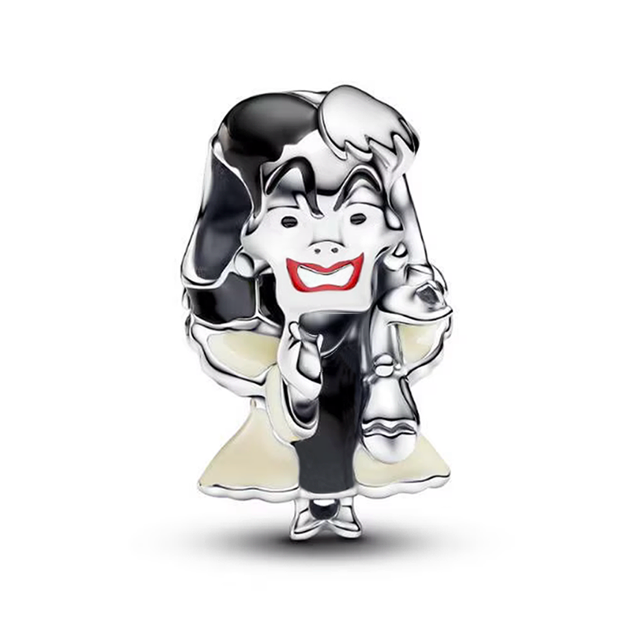 Charm Inspirado Pan 1:1 Cruella de Vill Plata .925