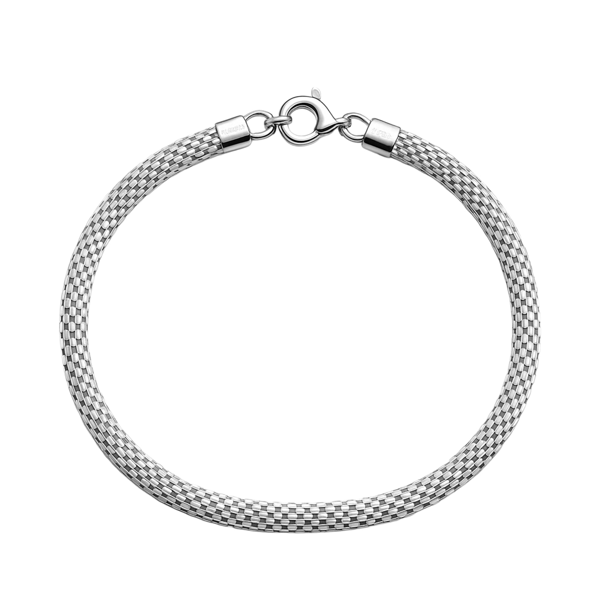 Pulsera Estilo Panza de Vibora Plata .925