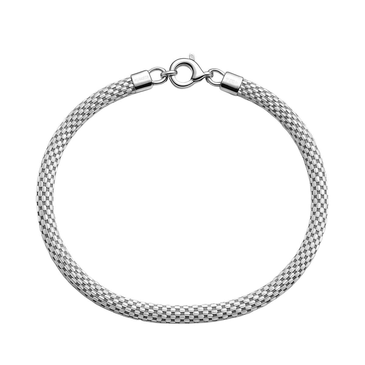 Pulsera Estilo Panza de Vibora Plata .925