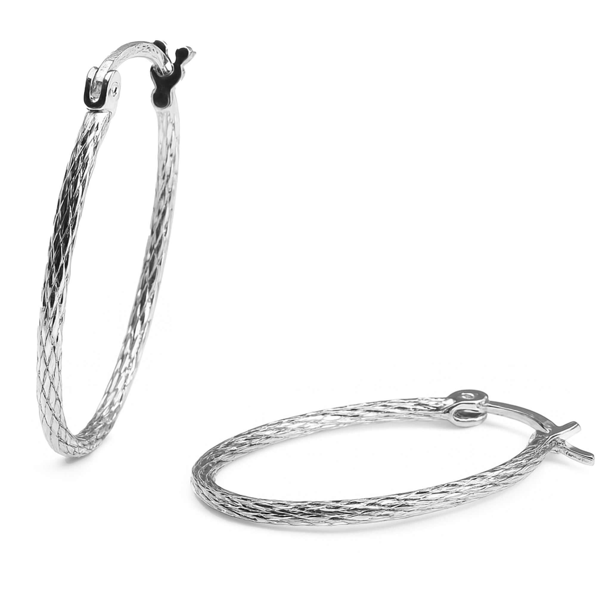 Arracada diamantada Plata .925