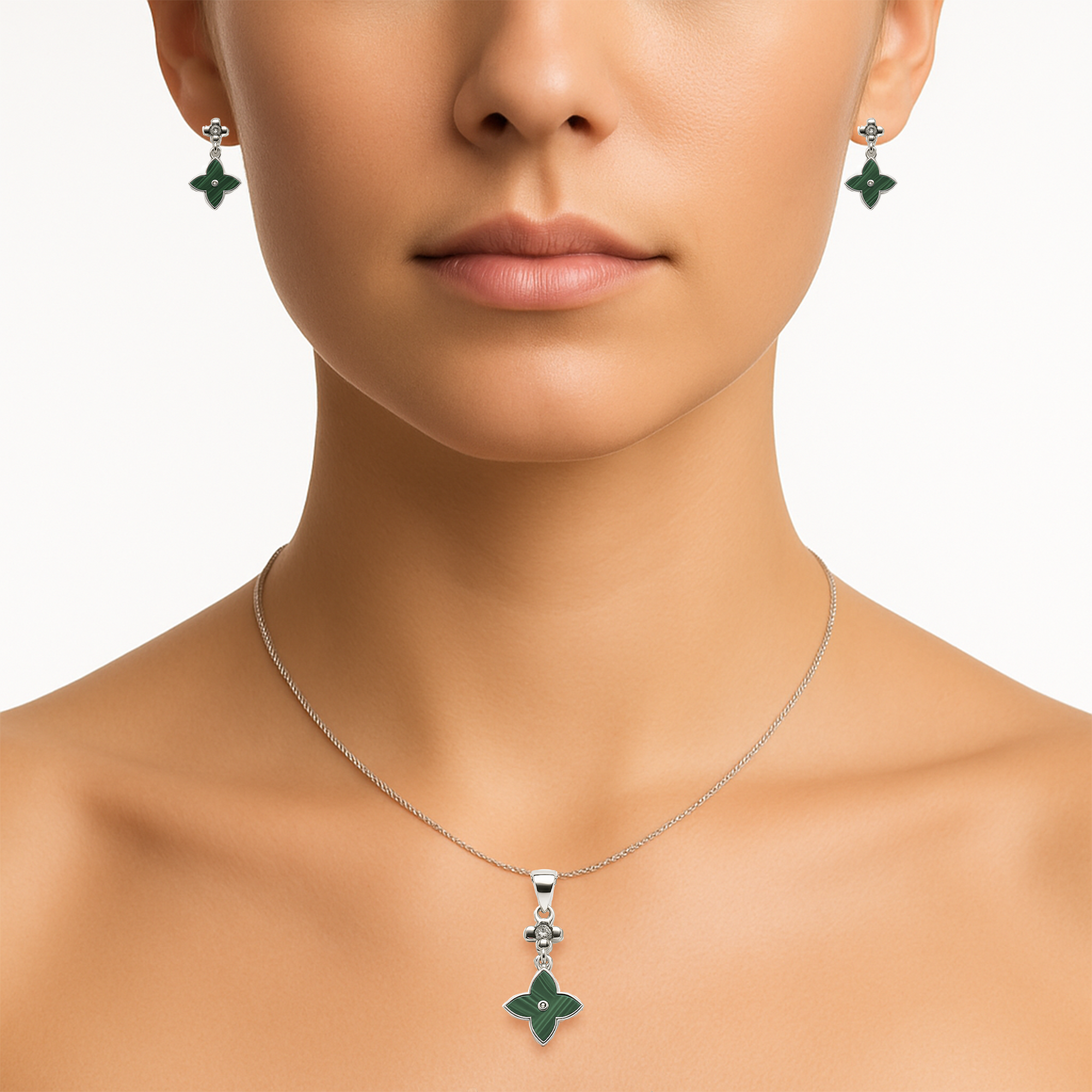 Set inspirado LV Plata .925