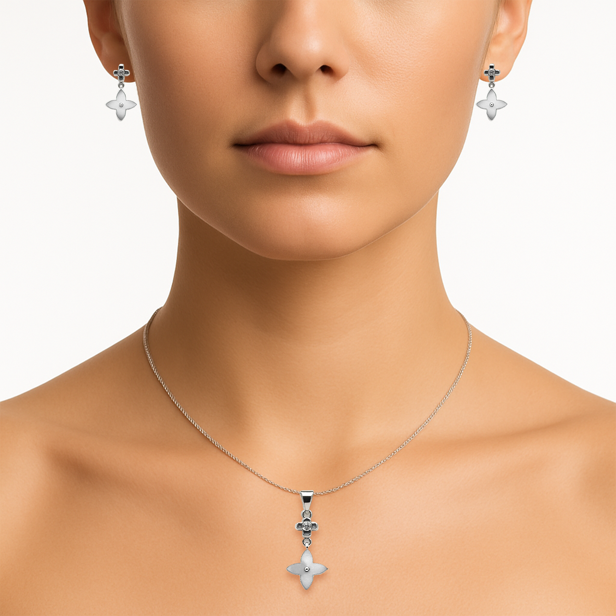 Set inspirado LV Plata .925