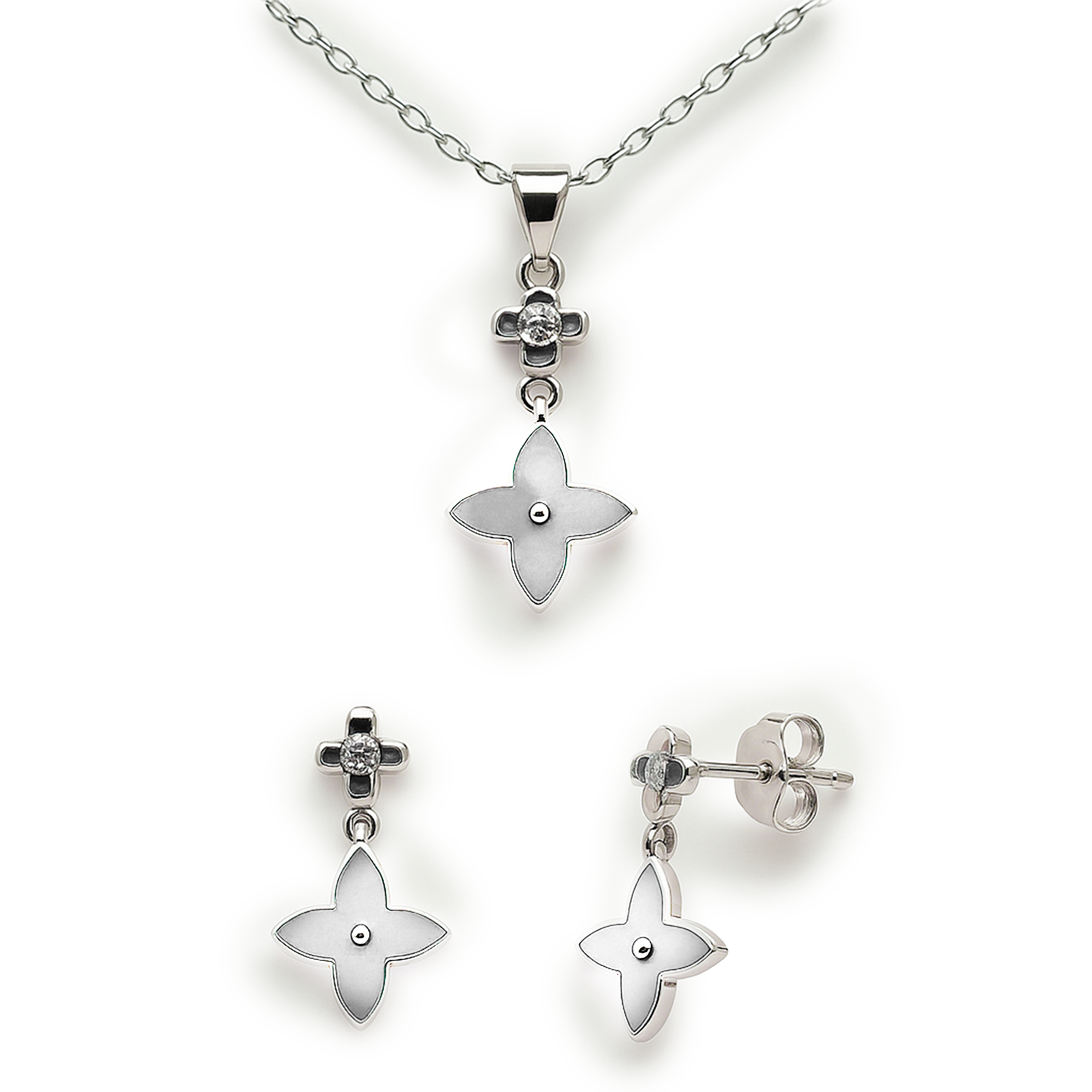 Set inspirado LV Plata .925