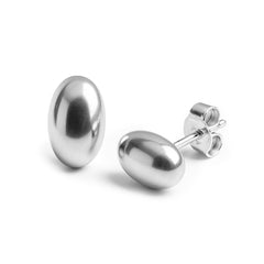 Broquel Liso Ovalo Bombeado Plata .925