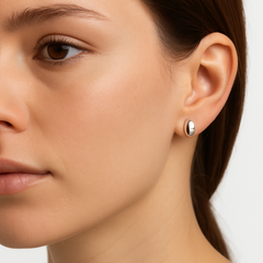 Broquel Liso Ovalo Bombeado Plata .925