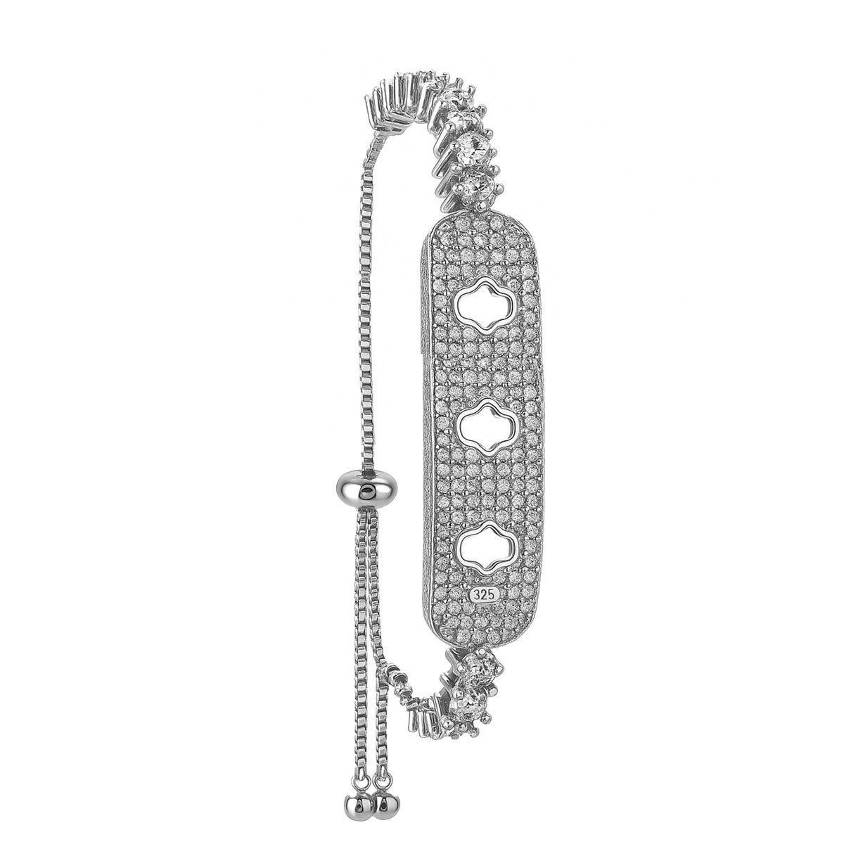 62 - Pulsera con placa Plata .925