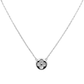 Collar Flor Inspirado Van C Flor Diamantado Plata .925 con Baño de Rodio