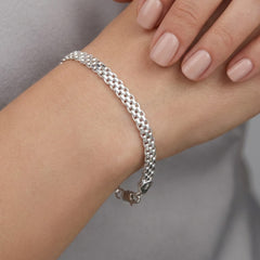 Pulsera Estilo Bismark Plata .925