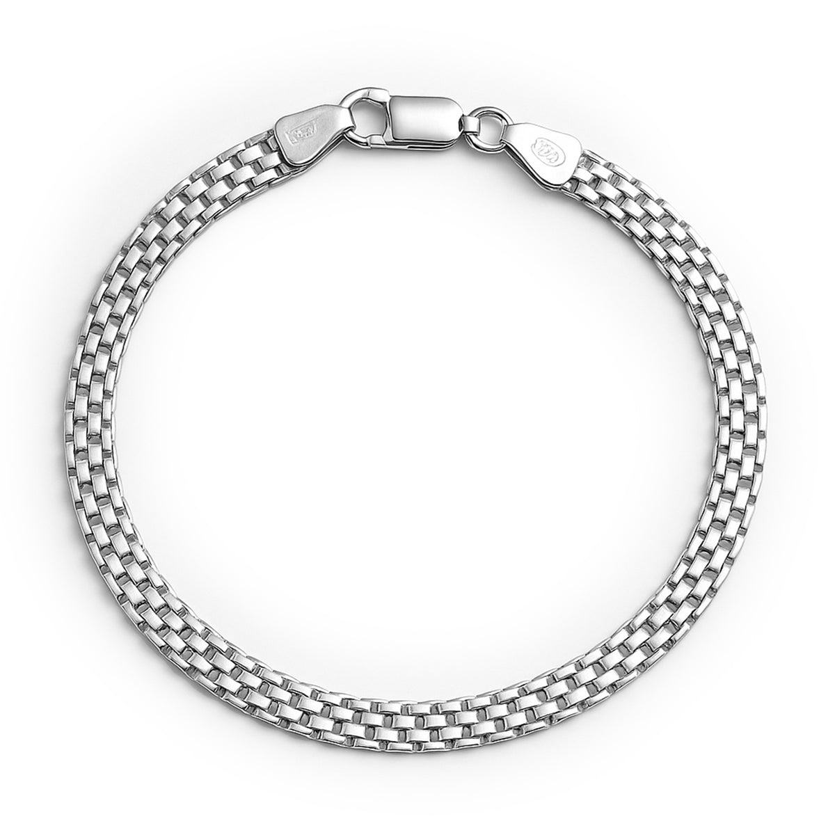 63 - Pulsera ondulada Plata .925