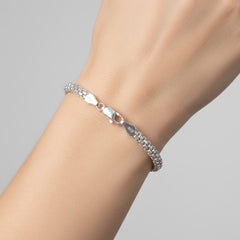 Pulsera Estilo Bismark Plata .925