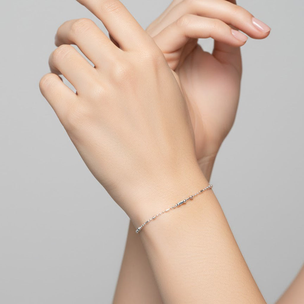 Pulsera Estilo Punto y Coma Plata .925