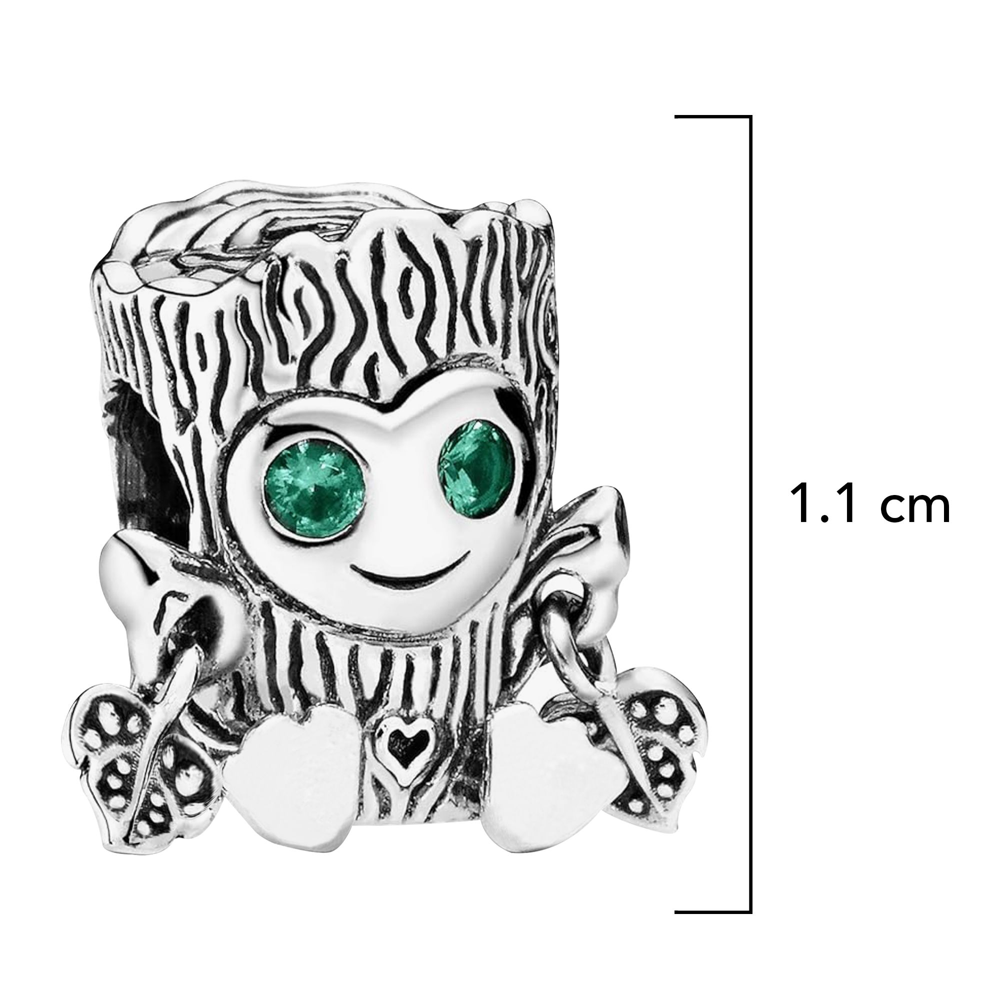 Charm Inspirado Pan 1:1 Sweet Tree Monster Plata .925