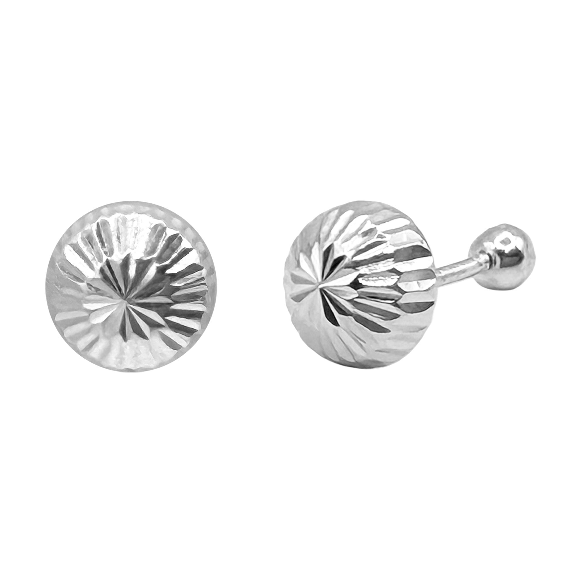 Broquel Hongo #6 Diamantado Plata .925