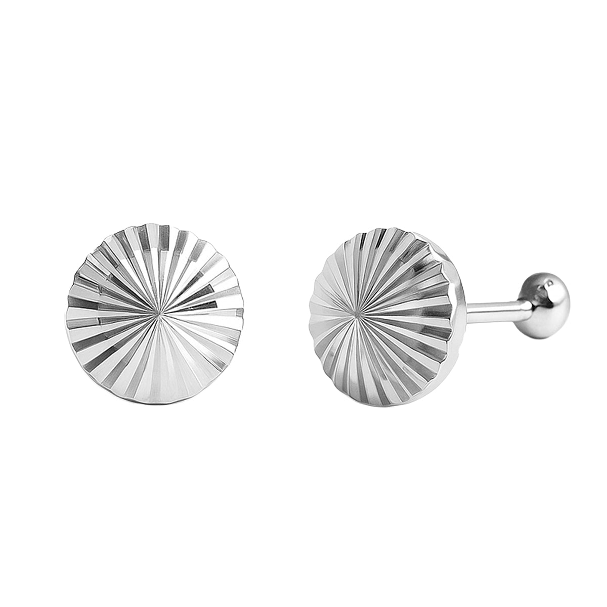 Broquel Hongo #6 Diamantado Plata .925