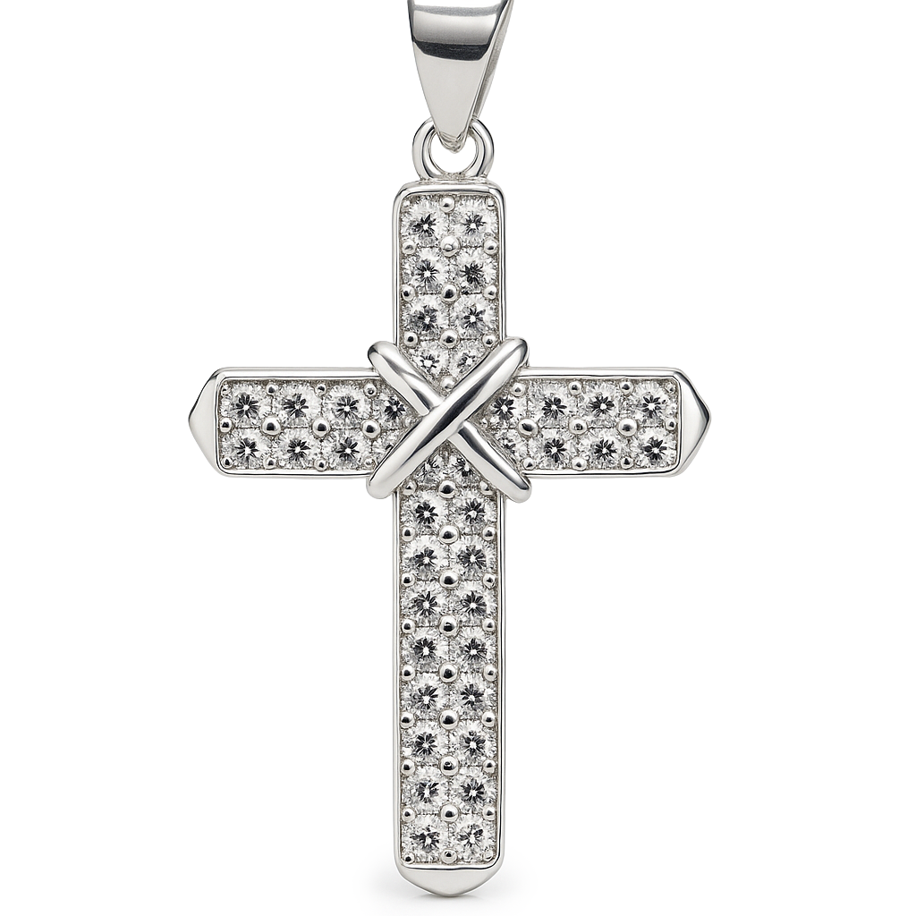 DIJE CRUZ PLATA .925
