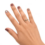 Anillo Estrella Con Micro Circonias Oro 10K