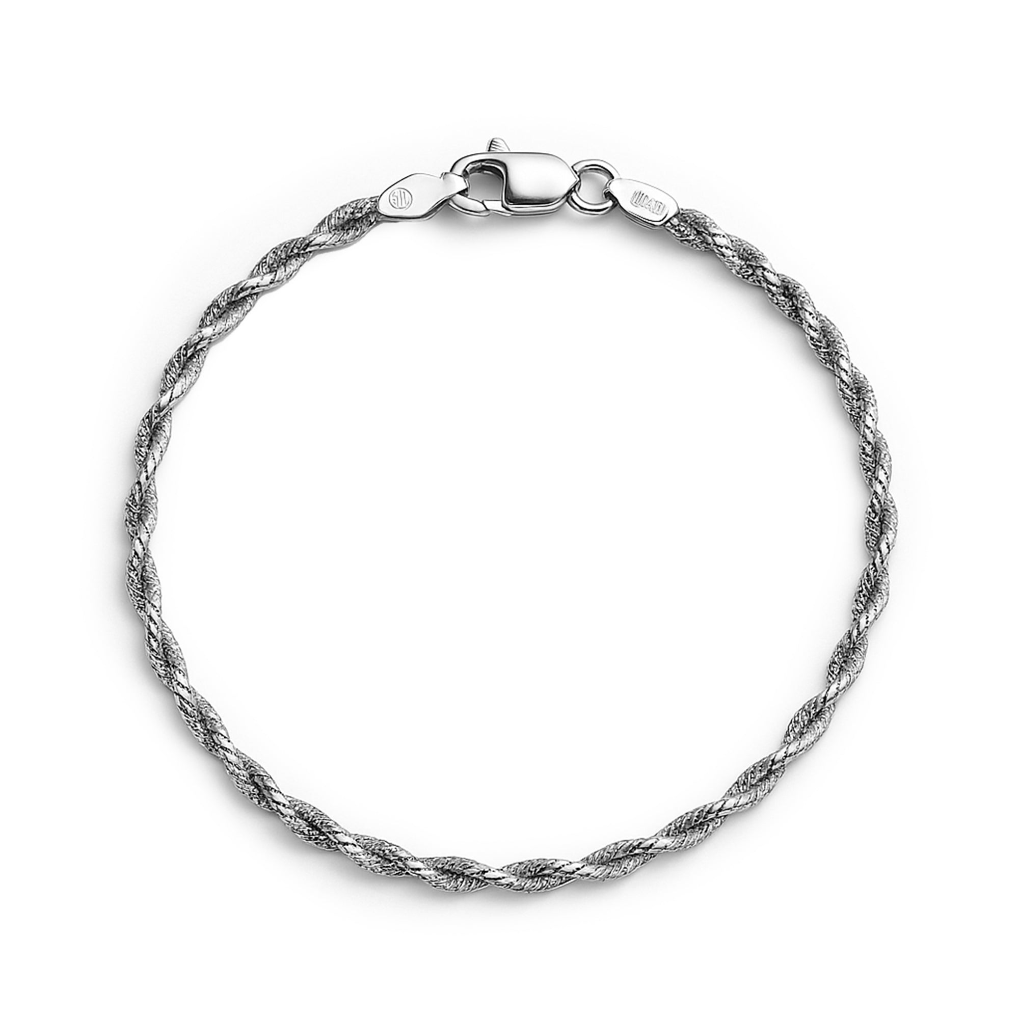 68 - Pulsera torzal  Plata .925