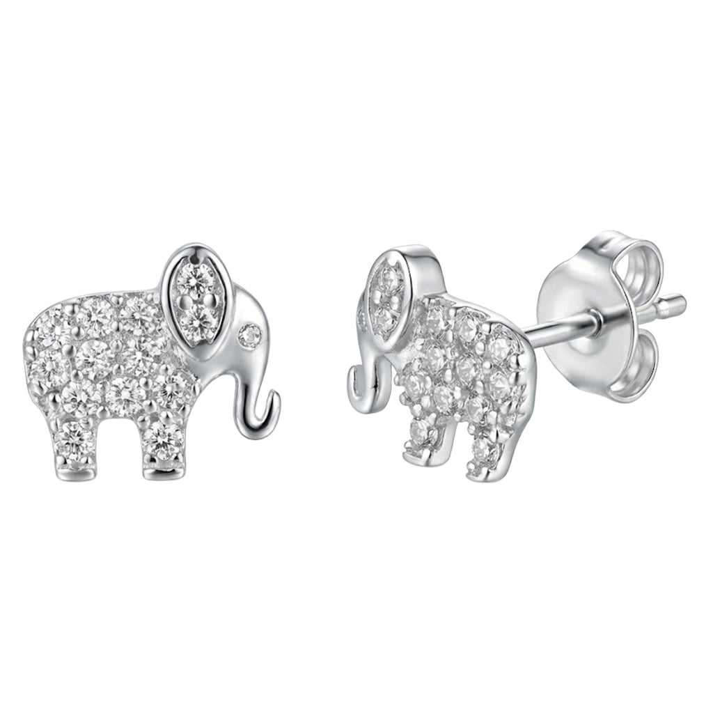 Broquel Elefante con Micro Circonias Plata .925