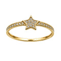 Anillo Estrella Con Micro Circonias Oro 10K