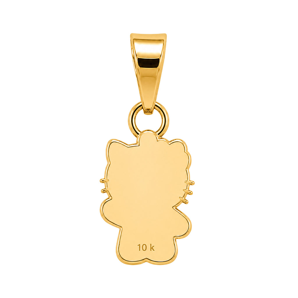 Dije Inspirado Hello Kitty con Esmalte Oro 10K