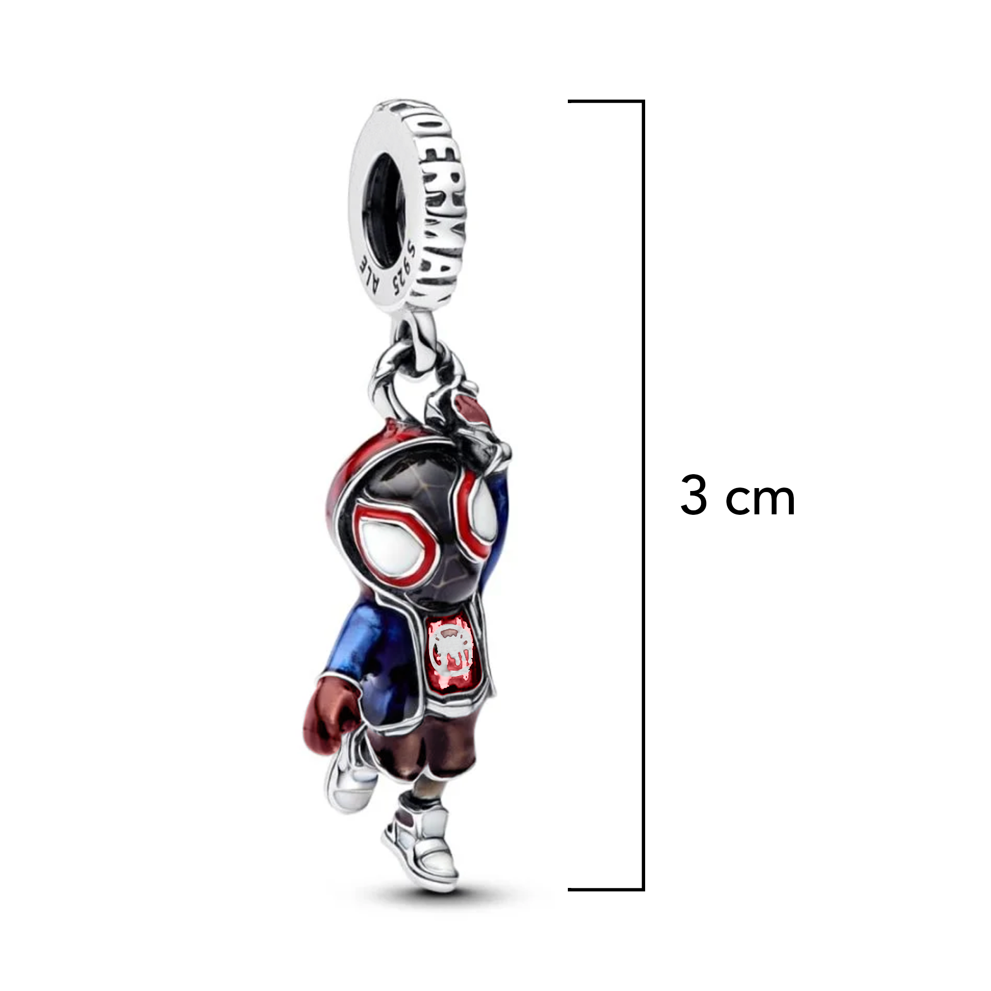 Charm Inspirado Pan 1:1 Spiderman Plata .925