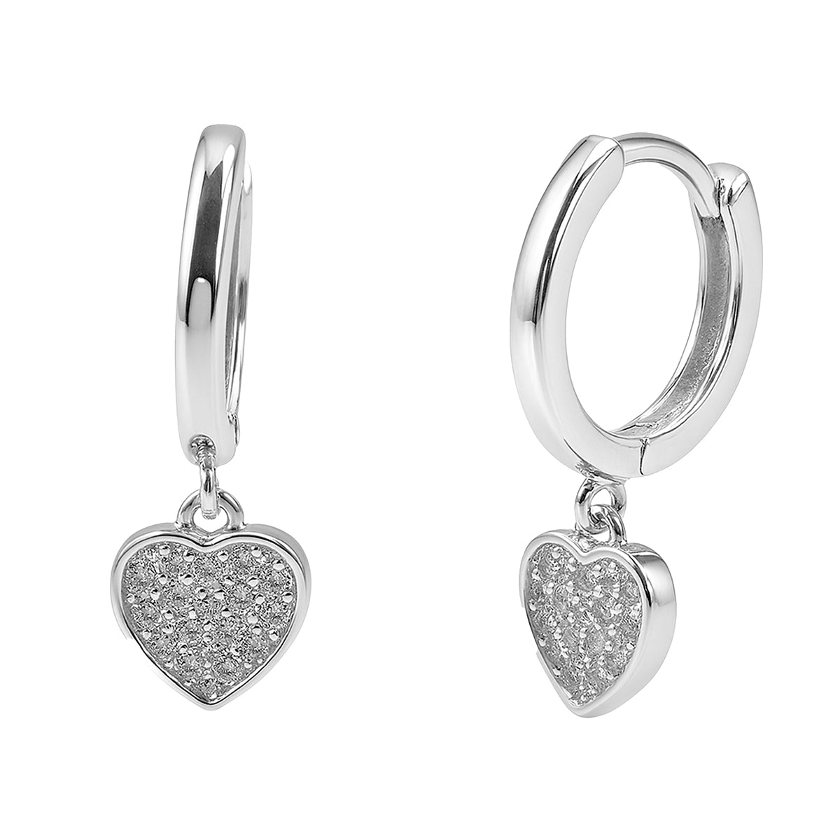 Huggies Dije de Corazon con Micro Circonias Plata .925