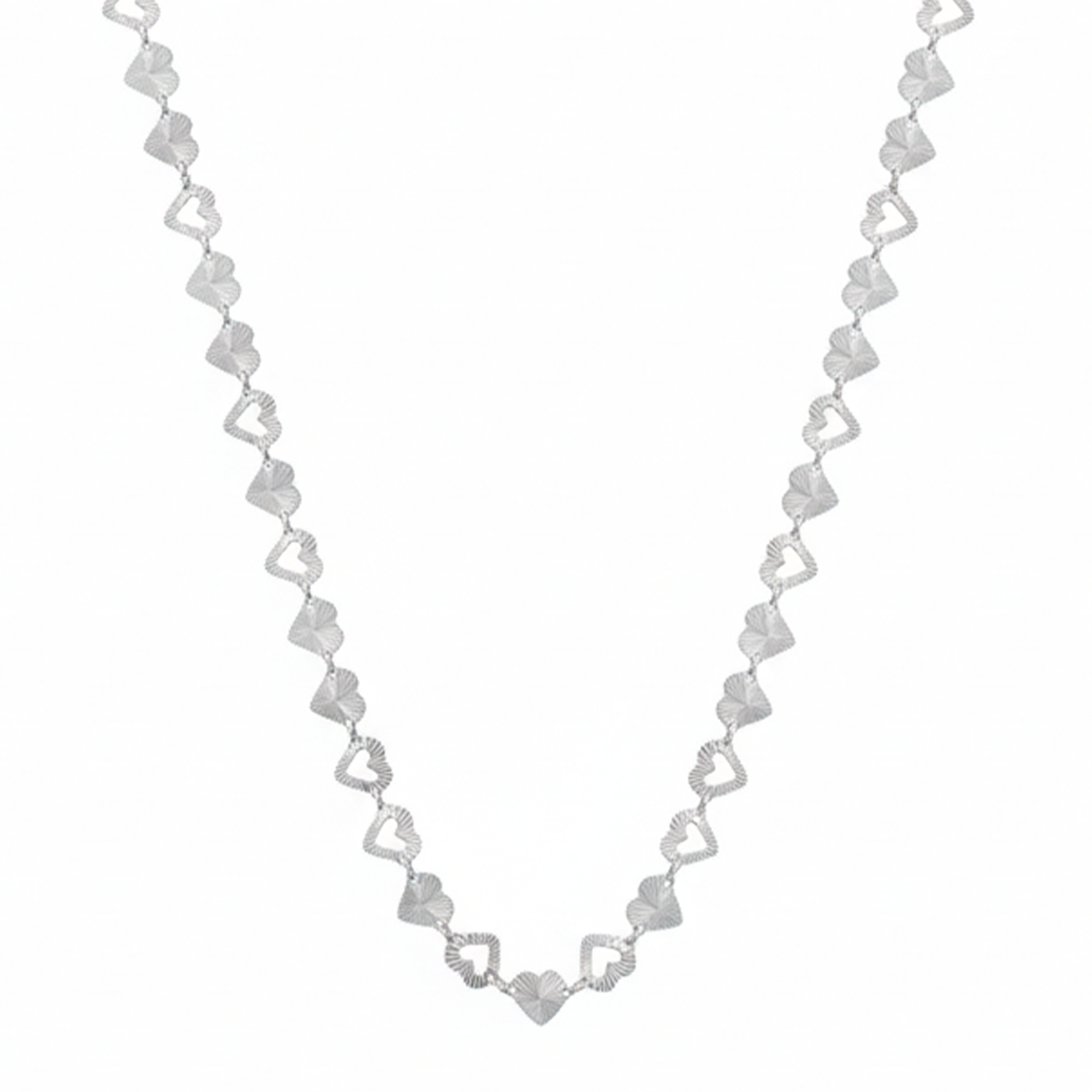 COLLAR CORAZON PLATA .925
