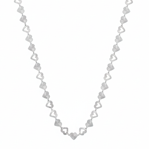 COLLAR CORAZON PLATA .925